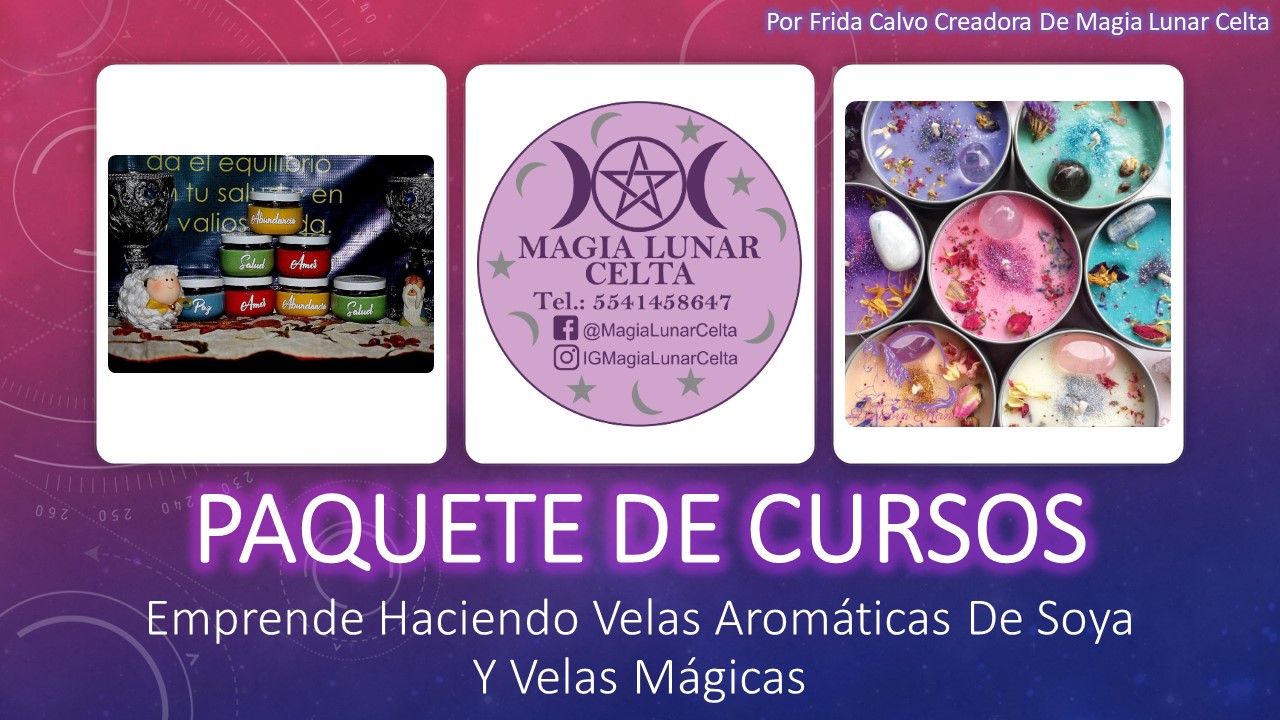 Paquete De Cursos Velas Aromáticas Y Velas Mágicas Frida Calvo